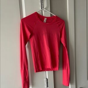 lululemon athletica Bright Pink Long-Sleeve Crew